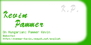 kevin pammer business card